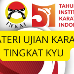 Materi ujian Karate