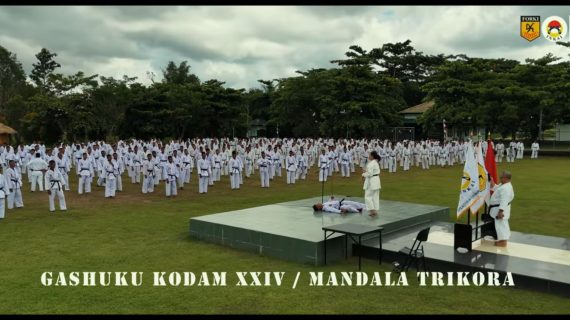Kodam XXIV/Mandala Trikora Pecahkan Rekor MUR Peserta Ujian DAN Terbanyak